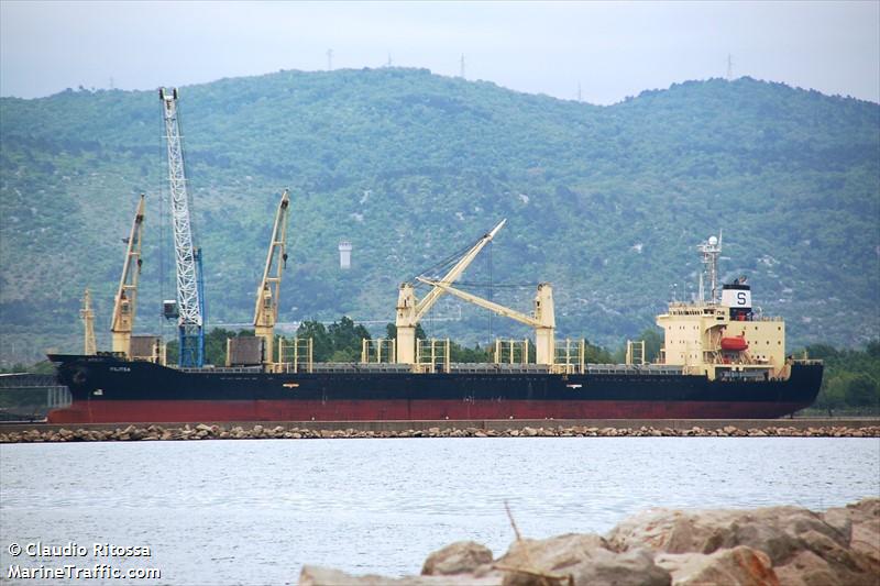 rukia (Bulk Carrier) - IMO 9136929, MMSI 341294000, Call Sign V4OA4 under the flag of St Kitts & Nevis