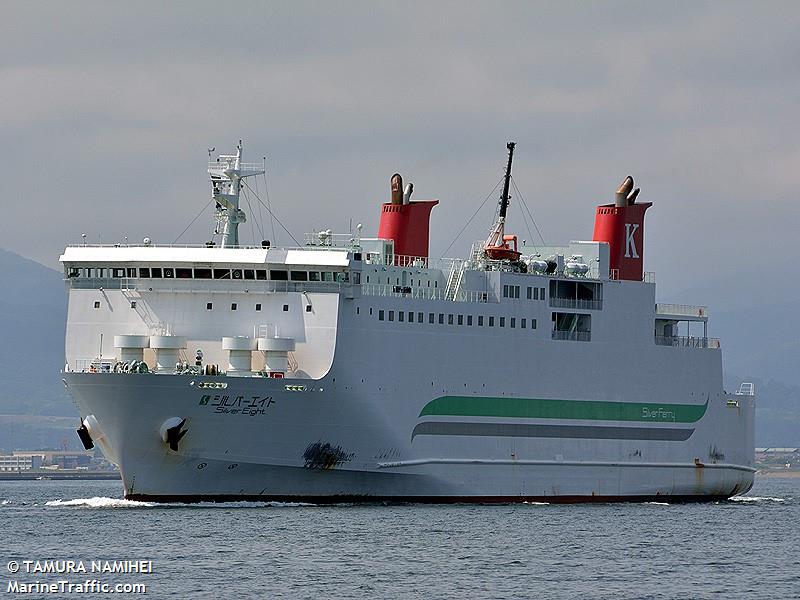 silver eight (Passenger/Ro-Ro Cargo Ship) - IMO 9667265, MMSI 431004622, Call Sign JD3491 under the flag of Japan