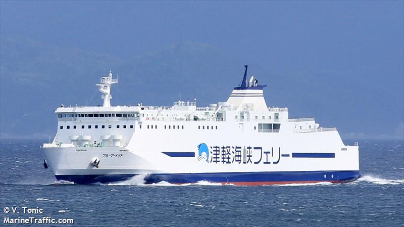 blue mermaid (Passenger/Ro-Ro Cargo Ship) - IMO 9682136, MMSI 431005263, Call Sign JD3596 under the flag of Japan