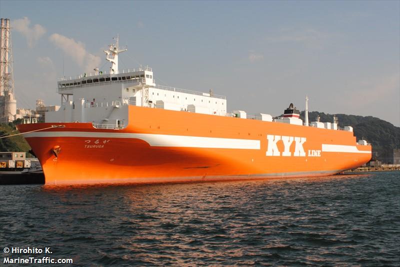 tsuruga (Ro-Ro Cargo Ship) - IMO 9726140, MMSI 431006385, Call Sign JD3852 under the flag of Japan