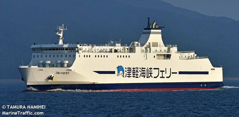blue happiness (Passenger/Ro-Ro Cargo Ship) - IMO 9773820, MMSI 431009216, Call Sign JD4092 under the flag of Japan
