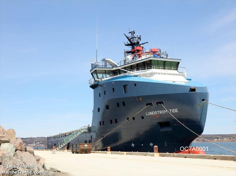 lundstrom tide (Offshore Tug/Supply Ship) - IMO 9608271, MMSI 577129000, Call Sign YJTE2 under the flag of Vanuatu