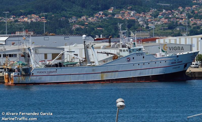 puente sabaris (Fishing Vessel) - IMO 8509210, MMSI 601893800, Call Sign ZS9981 under the flag of South Africa