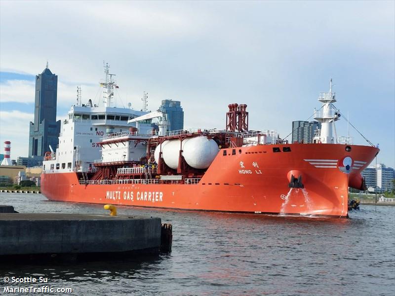 hong li (Liquefied Gas) - IMO 9909613, MMSI 413293310, Call Sign BOSP6 under the flag of China