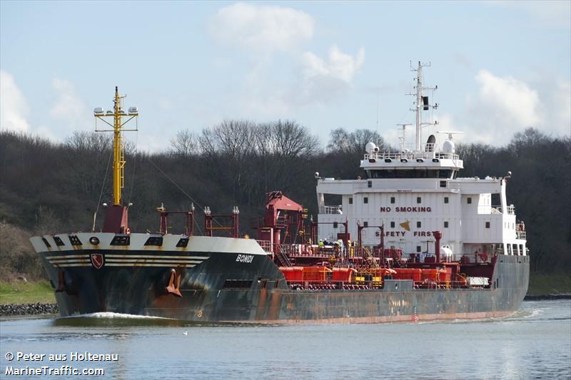 bondi (Chemical/Oil Products Tanker) - IMO 9494216, MMSI 538009704, Call Sign V7A5065 under the flag of Marshall Islands