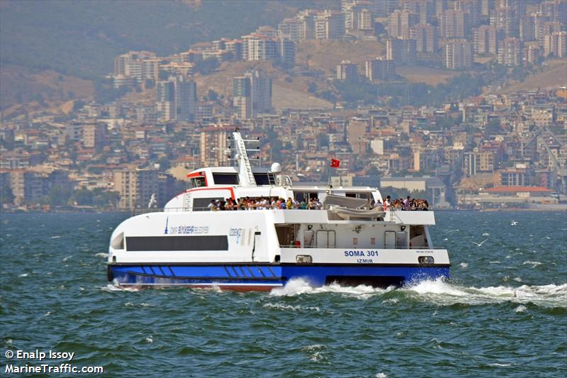 soma 301 (Passenger ship) - IMO , MMSI 271044002, Call Sign TCA3341 under the flag of Turkey