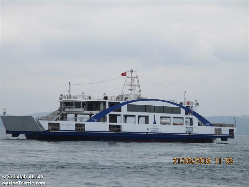 hasan tahsin (Passenger ship) - IMO , MMSI 271044129, Call Sign TCA3486 under the flag of Turkey