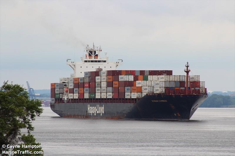 dublin express (Container Ship) - IMO 9232577, MMSI 310825000, Call Sign ZCHC7 under the flag of Bermuda