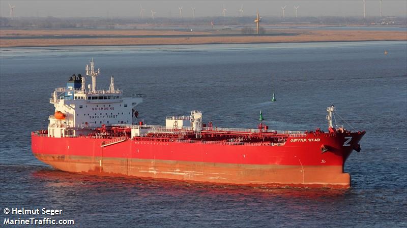 jupiter star (Chemical/Oil Products Tanker) - IMO 9919632, MMSI 636020504, Call Sign D5ZM7 under the flag of Liberia