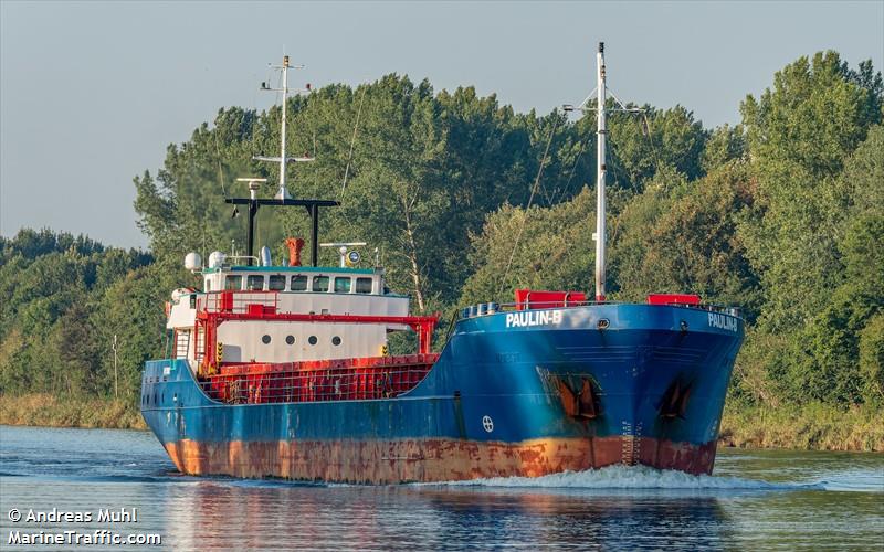 paulin-b (General Cargo Ship) - IMO 9120102, MMSI 211839040, Call Sign DGDZ2 under the flag of Germany