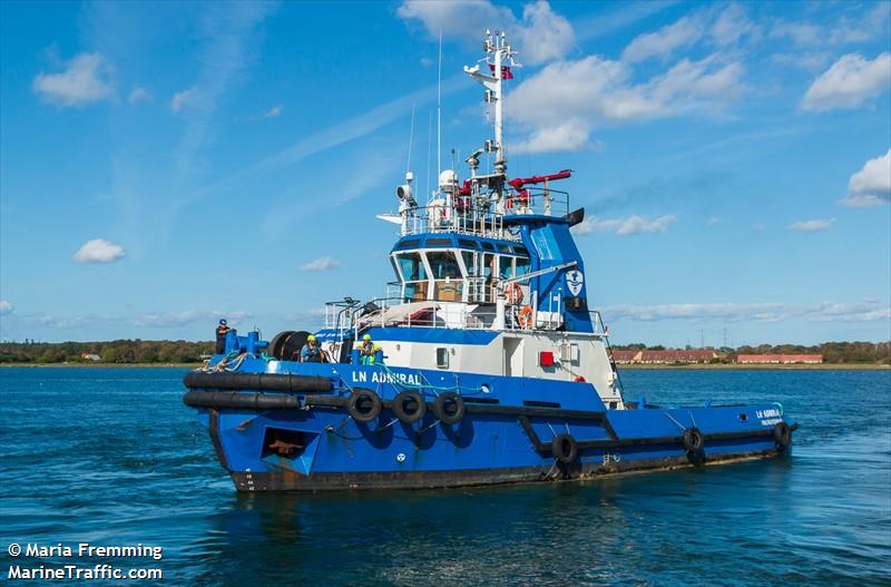 ln admiral (Tug) - IMO 9161924, MMSI 219029848, Call Sign OUHJ2 under the flag of Denmark