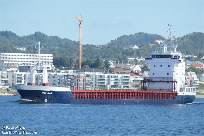norvaag (General Cargo Ship) - IMO 9135743, MMSI 257870000, Call Sign LAPD8 under the flag of Norway