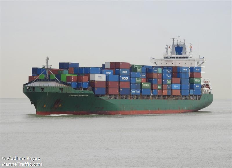 chennai voyager (Container Ship) - IMO 9153410, MMSI 352898704, Call Sign 3E3614 under the flag of Panama