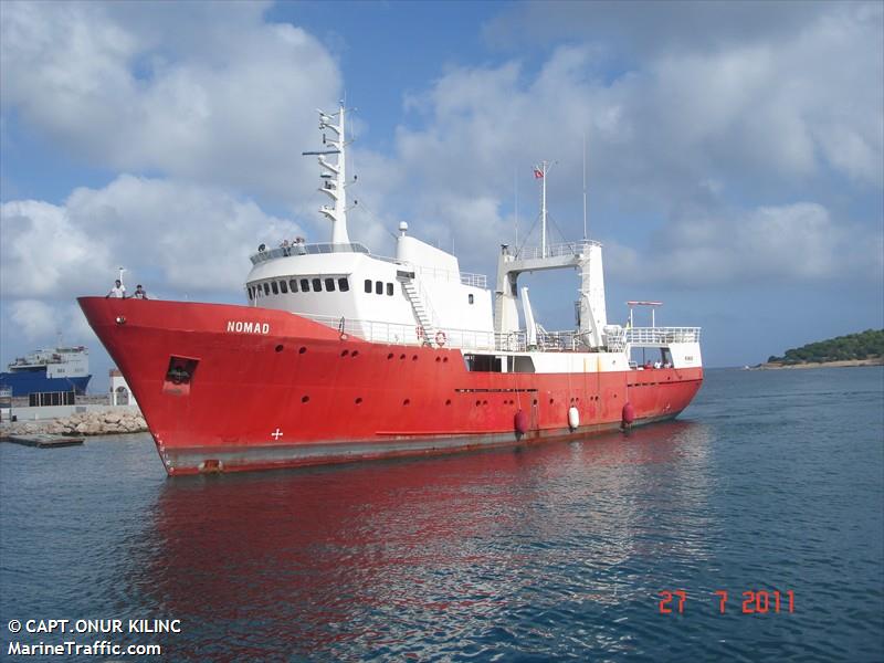 my nomad (Yacht) - IMO 7368827, MMSI 376628000, Call Sign J8Y3899 under the flag of St Vincent & Grenadines