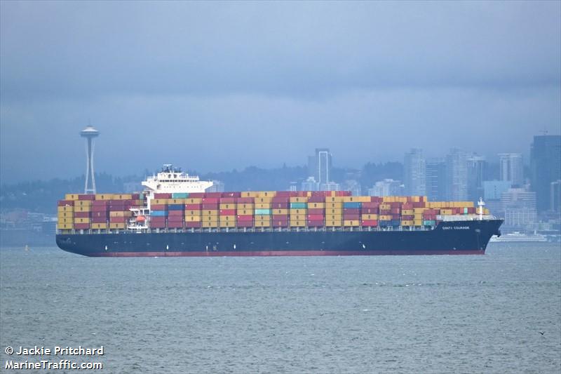 conti courage (Container Ship) - IMO 9293789, MMSI 636093042, Call Sign 5LCJ9 under the flag of Liberia