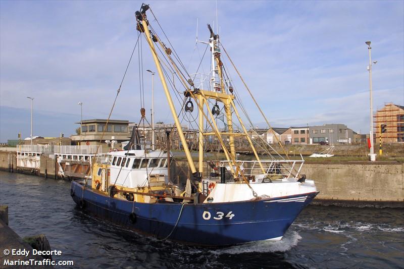 o34 lady fortuna (Fishing vessel) - IMO , MMSI 205327000, Call Sign OPBH under the flag of Belgium