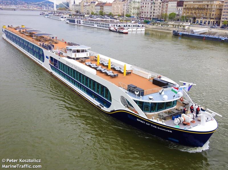 spirit of the danube (Passenger ship) - IMO , MMSI 269057798, Call Sign HE7798 under the flag of Switzerland