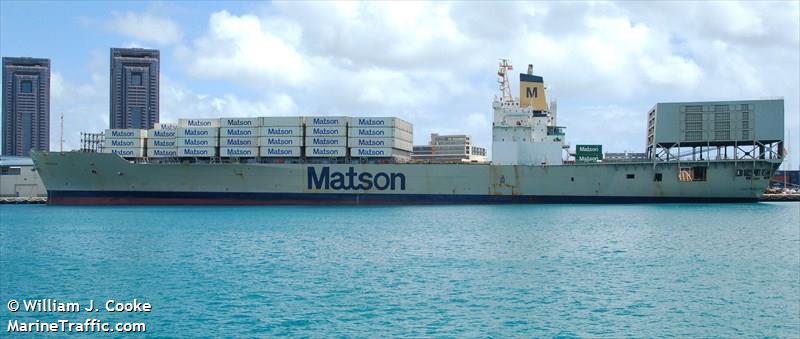 matsonia (Container Ship) - IMO 7334204, MMSI 366365000, Call Sign KHRC under the flag of United States (USA)