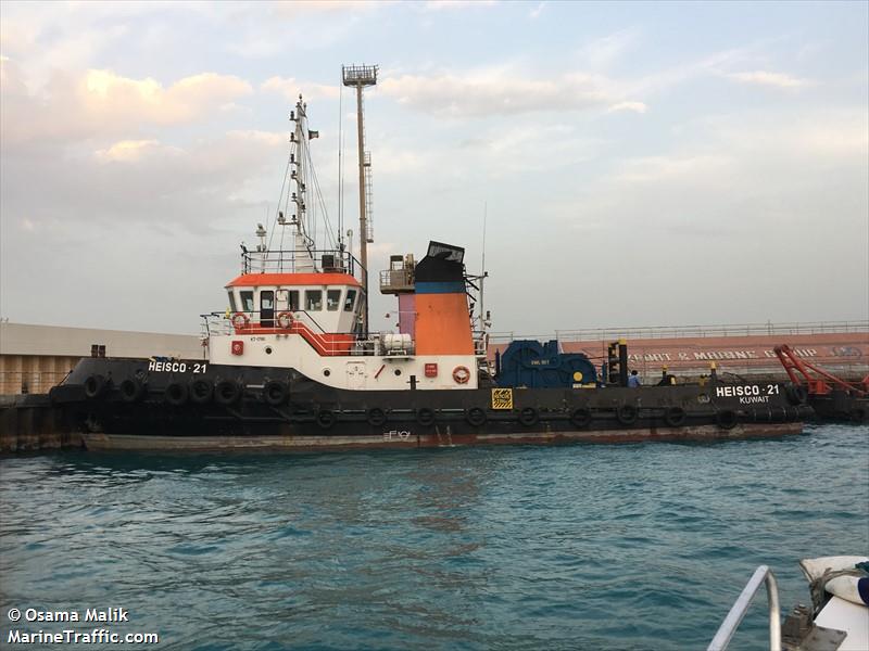 heisco-21 (Tug) - IMO 9473030, MMSI 447178000, Call Sign 9KFD under the flag of Kuwait