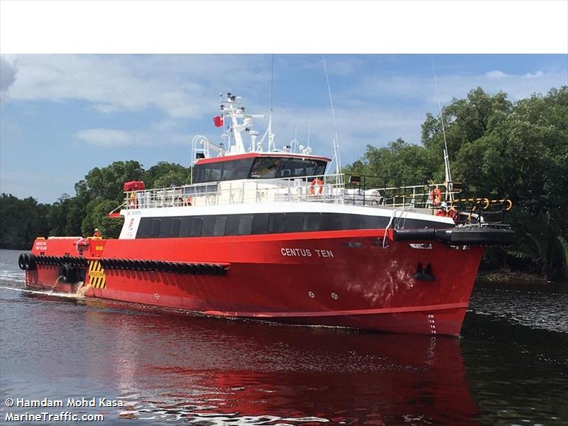 centus ten (Offshore Tug/Supply Ship) - IMO 9908918, MMSI 533132209, Call Sign 9M2530 under the flag of Malaysia
