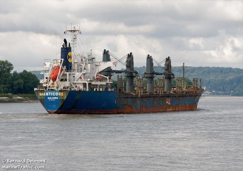 manticore (Bulk Carrier) - IMO 9682904, MMSI 538009789, Call Sign V7A5165 under the flag of Marshall Islands