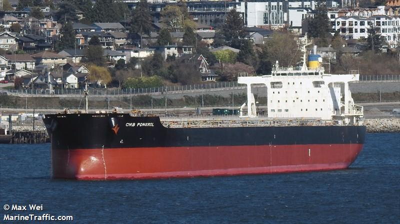 cmb pomerol (Bulk Carrier) - IMO 9598335, MMSI 563143300, Call Sign 9V7552 under the flag of Singapore