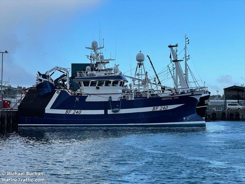 fruitful vine bf240 (Fishing vessel) - IMO , MMSI 232039351, Call Sign MKLI8 under the flag of United Kingdom (UK)