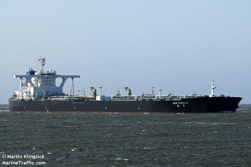 new corolla (Crude Oil Tanker) - IMO 9900679, MMSI 477735500, Call Sign VRUI6 under the flag of Hong Kong