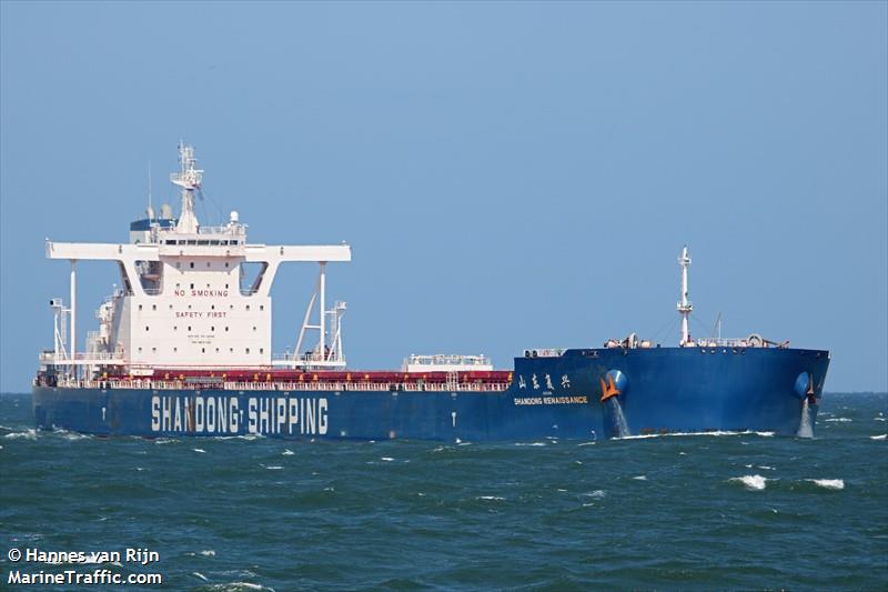 shandong renaissance (Bulk Carrier) - IMO 9910739, MMSI 477736600, Call Sign VRUJ8 under the flag of Hong Kong