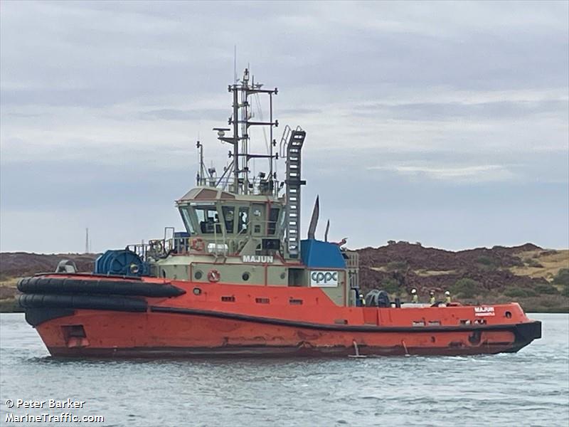 majun (Tug) - IMO 9827140, MMSI 503000173, Call Sign VZSI under the flag of Australia