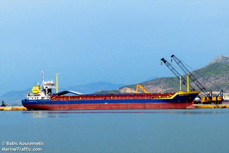 flamingo (General Cargo Ship) - IMO 8601563, MMSI 511100590, Call Sign T8A3756 under the flag of Palau