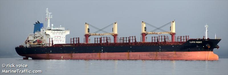 clipper kent (Bulk Carrier) - IMO 9508847, MMSI 538009656, Call Sign V7A5004 under the flag of Marshall Islands