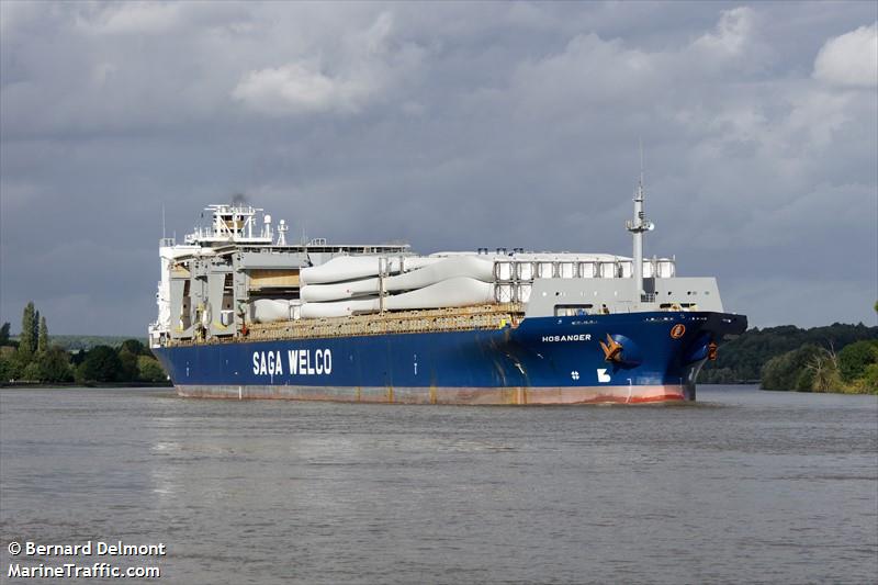 hosanger (General Cargo Ship) - IMO 9081801, MMSI 538009774, Call Sign V7A5146 under the flag of Marshall Islands