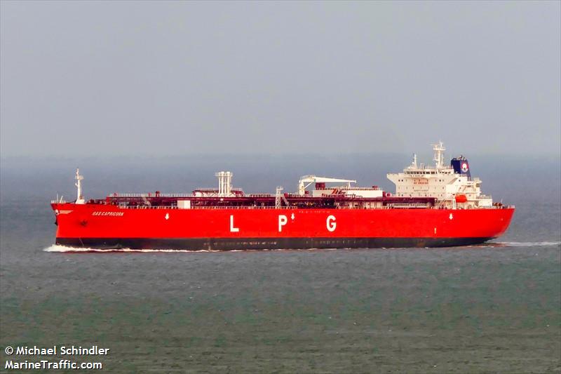 gas capricorn (LPG Tanker) - IMO 9902809, MMSI 563144300, Call Sign 9V6778 under the flag of Singapore