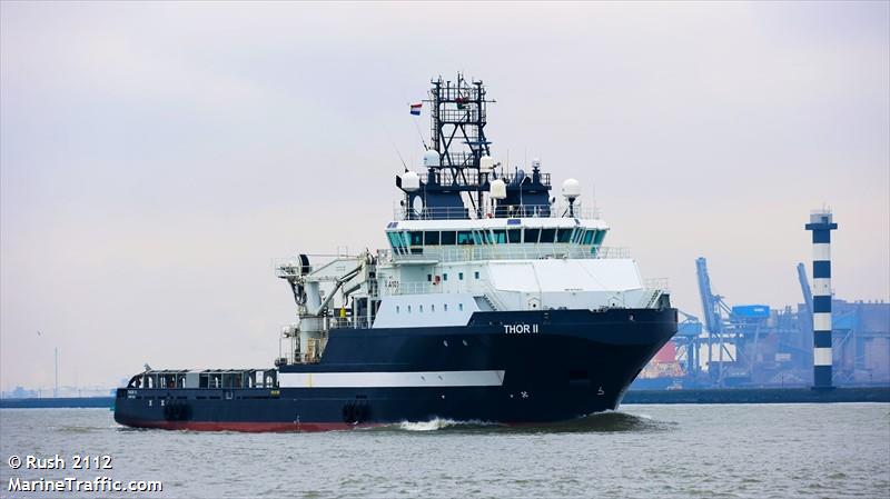 thor ii (Offshore Tug/Supply Ship) - IMO 9235672, MMSI 577534000, Call Sign YJXE7 under the flag of Vanuatu