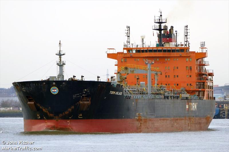 torm aslaug (Chemical/Oil Products Tanker) - IMO 9465978, MMSI 219436000, Call Sign OZET2 under the flag of Denmark