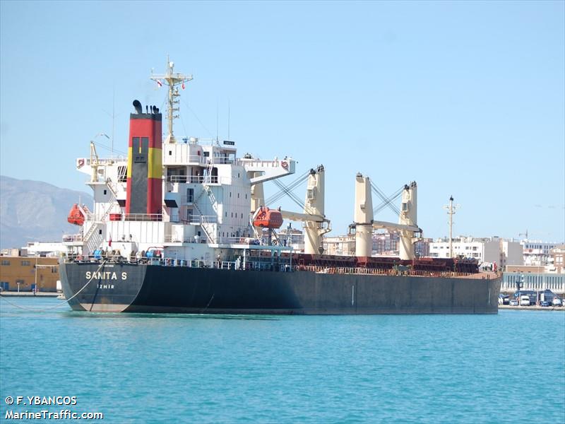 sanita s (Bulk Carrier) - IMO 9237888, MMSI 271049574, Call Sign TCA6710 under the flag of Turkey