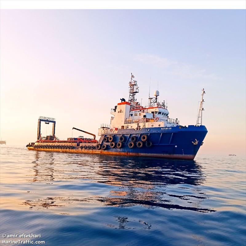 akam110 (Offshore Tug/Supply Ship) - IMO 8201428, MMSI 422063700, Call Sign EPDB2 under the flag of Iran