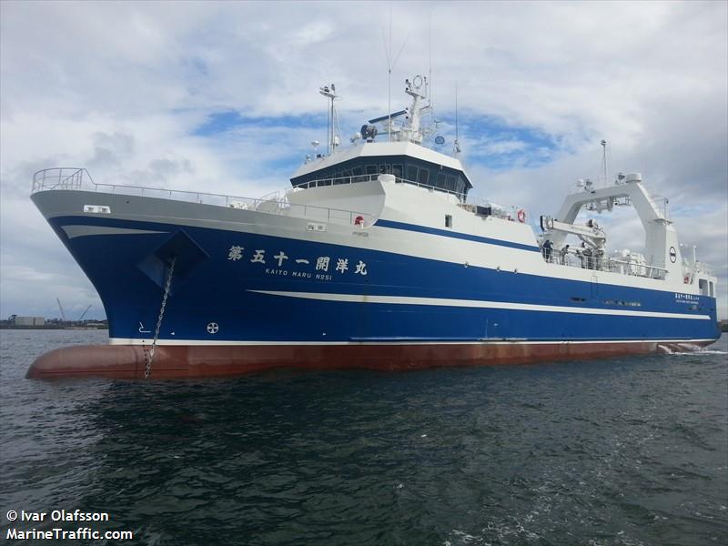 kaiyomaru no51 (Fishing vessel) - IMO , MMSI 432927000, Call Sign 7JNX under the flag of Japan