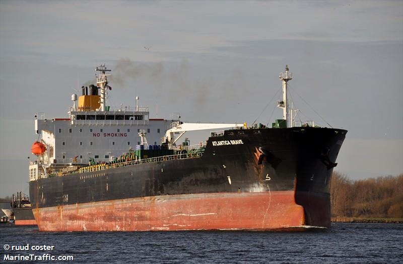 atlantica brave (Chemical/Oil Products Tanker) - IMO 9397468, MMSI 538009508, Call Sign V7A4827 under the flag of Marshall Islands