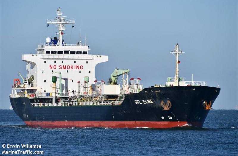 sfl elbe (Chemical/Oil Products Tanker) - IMO 9492957, MMSI 538009788, Call Sign V7A5164 under the flag of Marshall Islands