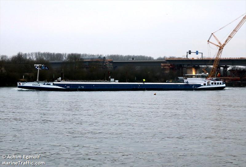 ostia (Cargo ship) - IMO , MMSI 205546790, Call Sign OT5467 under the flag of Belgium