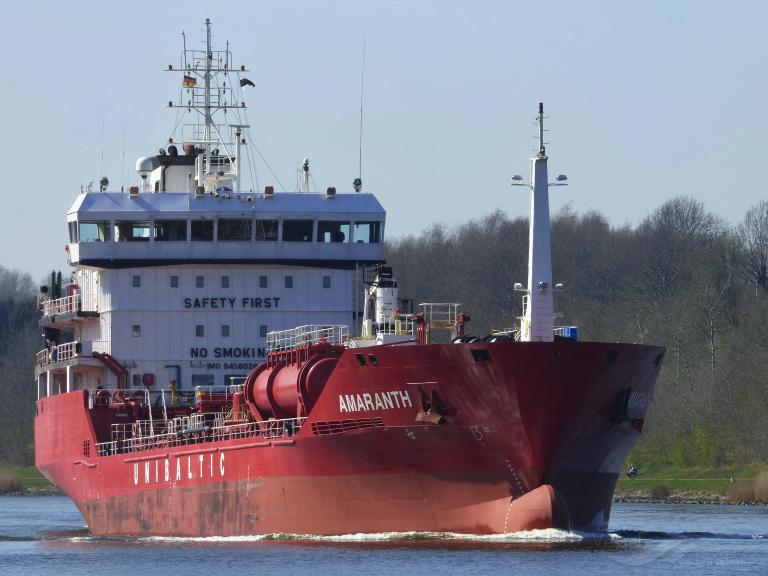 amaranth (Chemical/Oil Products Tanker) - IMO 9458028, MMSI 209507000, Call Sign 5BDX5 under the flag of Cyprus