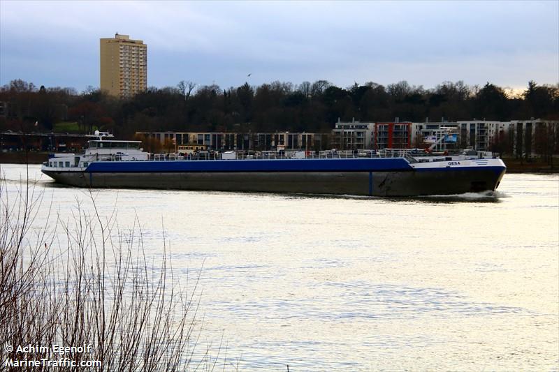 gesa (Tanker) - IMO , MMSI 211239740, Call Sign DD3281 under the flag of Germany