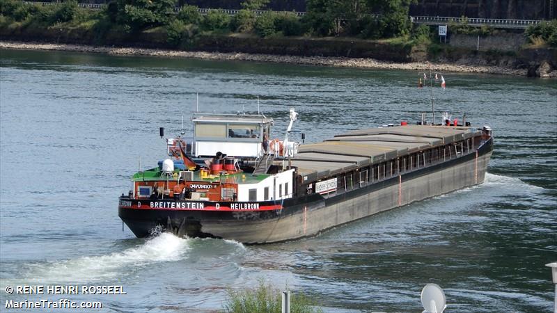 breitenstein (Cargo ship) - IMO , MMSI 211501260, Call Sign DA4497 under the flag of Germany