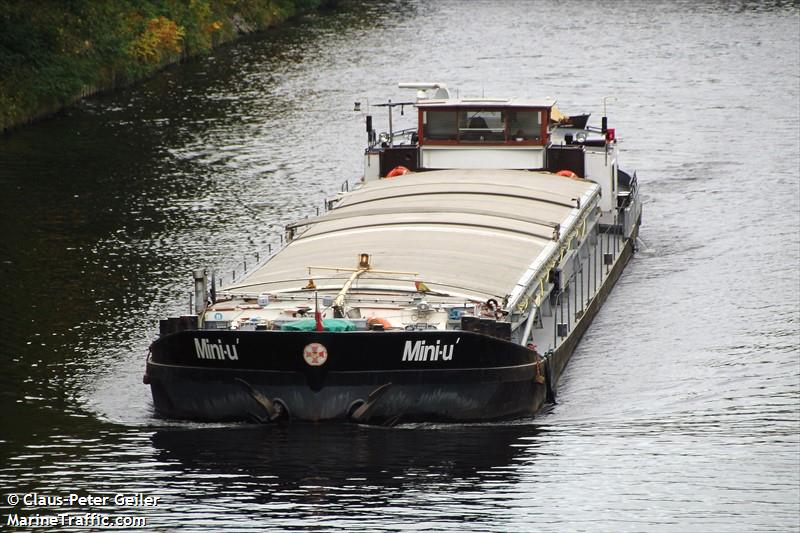 mini u (Cargo ship) - IMO , MMSI 211515580, Call Sign DA7093 under the flag of Germany