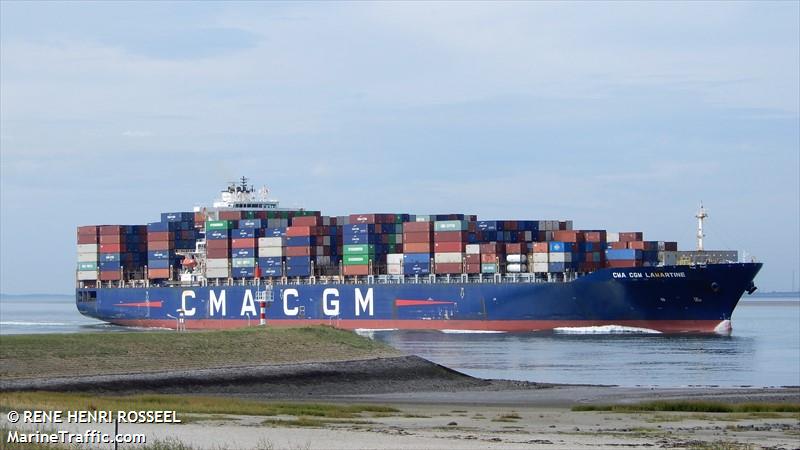 cma cgm lamartine (Container Ship) - IMO 9409194, MMSI 215185000, Call Sign 9HA5001 under the flag of Malta