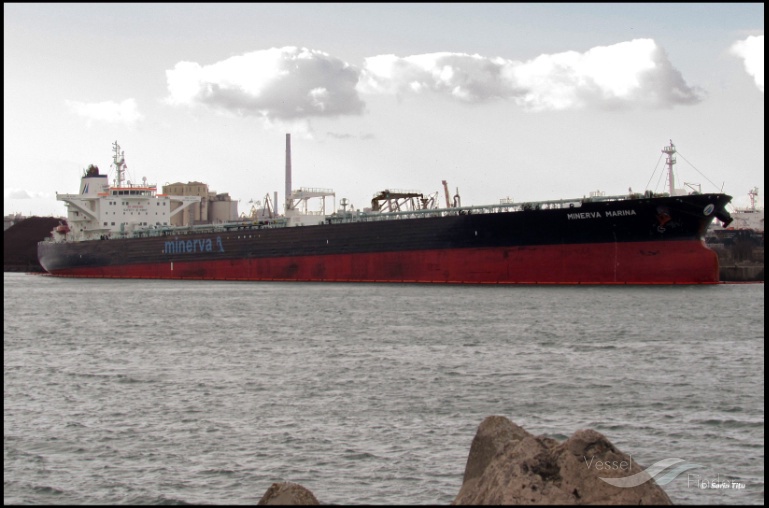 minerva marina (Crude Oil Tanker) - IMO 9411939, MMSI 215777000, Call Sign 9HA5280 under the flag of Malta