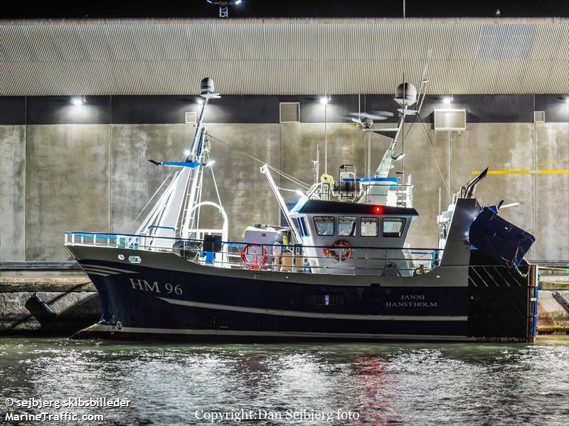 hm96 janni (Fishing vessel) - IMO , MMSI 219023588, Call Sign OWFW under the flag of Denmark