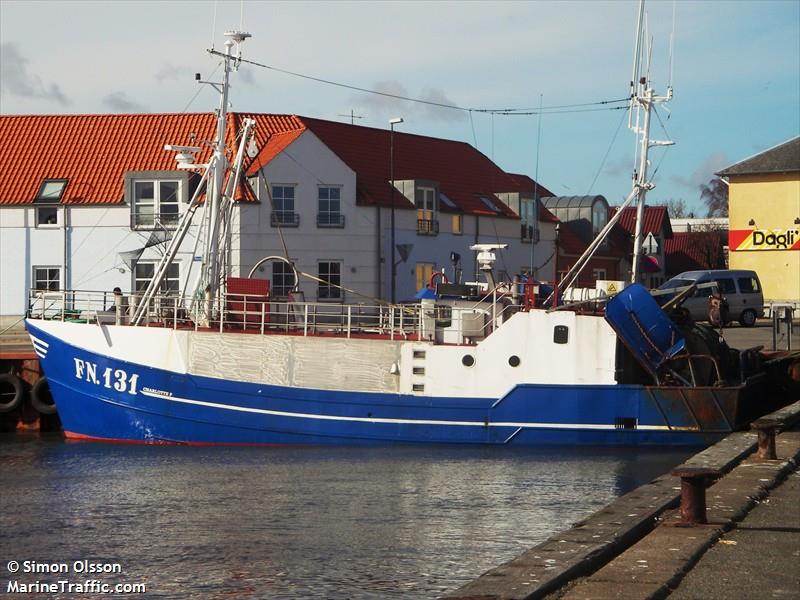 charlotte p fn 131 (Fishing vessel) - IMO , MMSI 220256000, Call Sign XP2207 under the flag of Denmark